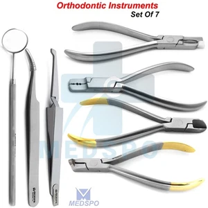 Ortho Bracket Holding Tweezers Dental wire Cutter Orthodontic Dentistry Tools - Picture 1 of 14