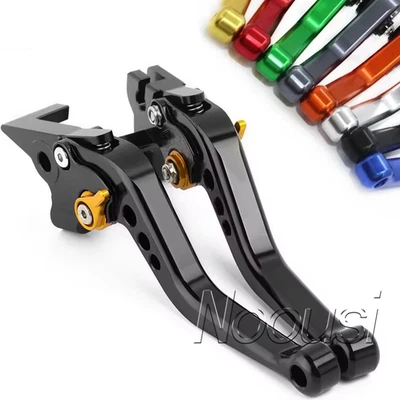 Shorty CNC Clutch Brake Levers Set For Yamaha YZF R1 2004-2008 YZF R6 2005-2016 - Image 1 of 4