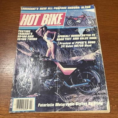 VTG 1978 Hot Bike Magazine: Yamaha RD400 Honda CB750 F2 Kawasaki Enduro KL250 Foto 1 de 4