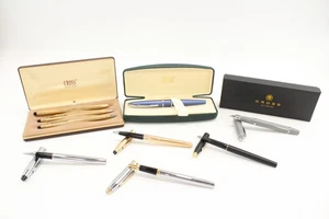 Cross Rollerball Pens Inc Vintage, Rolled Gold, Century Classic, Boxed Etc x7 - Picture 1 of 9