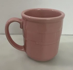 Longaberger Pottery USA Pink Woven Traditions Mug Cup ~ Vitrified- New W/O Box - Picture 1 of 5