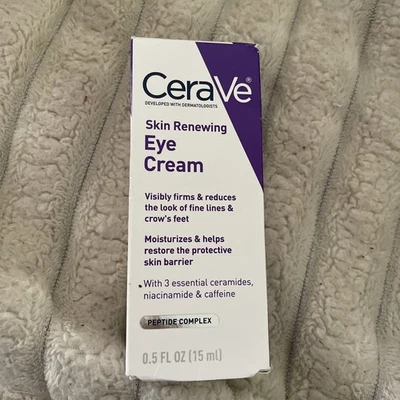 Crema de ojos antienvejecimiento Cerave para arrugas con cafeína y ácido hialurónico Foto 1 de 2