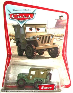 DISNEY-PIXAR CARS 1:55 DIE-CAST: SARGE (USA 2006 Original Desert Back/No Points) - Picture 1 of 1