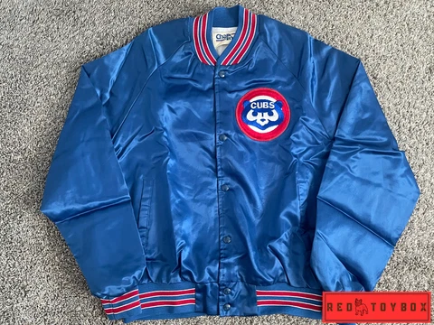 CHICAGO CUBS Jacket Mens L Chalk Line Satin Vintage Varsity Bomber MLB Baseball Cover