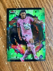 2024 Topps Finest MLS David Ruiz Green Refractor RC 9/75 Rare #224 - Picture 1 of 1