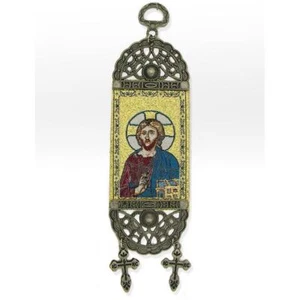 Banner de icono de tapiz de Cristo el Maestro, 7" H - Imagen 1 de 1