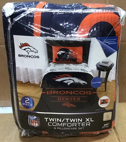 Denver Broncos Football Bedding Comforter Set Twin-XL Cover