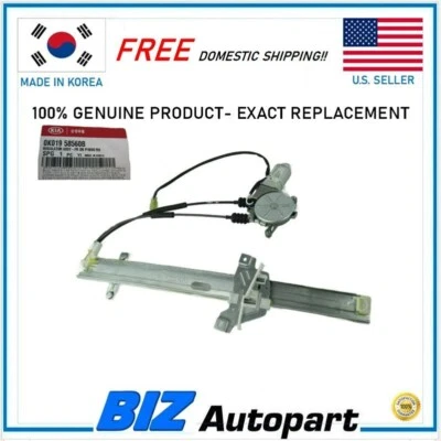 GENUINE ! WINDOW REGULATOR, FR RH for 1997-1998 KIA SPORTAGE # 0K019-58560B Foto 1 de 4