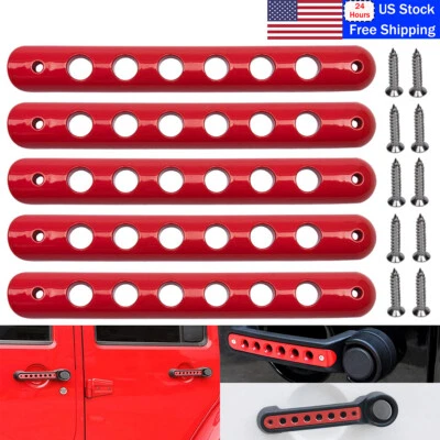 Inserciones de manija de puerta de aluminio para Jeep Wrangler JK 2007-2018 Foto 1 de 4