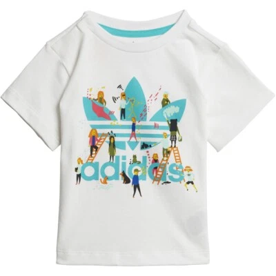 Adidas Infants & Toddler Originals Tee White-Multicolor ED7707 - Image 1 of 4