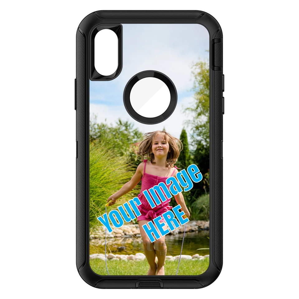 CUSTOM OtterBox Defender for Apple iPhone - Your Image Photo Photograph - Image 1 of 1