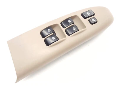Interruptor de bloqueo de puerta/control de ventana OEM para Kia Sedona 2006-2010 DRIVER beige tostado Foto 1 de 4