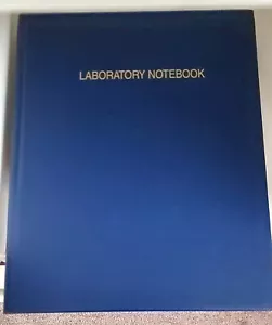 Lab Notebook/Laboratory Notebook - 96 Pages (.25" Grid Format) 8 7/8" x 11 1/... - Picture 1 of 2