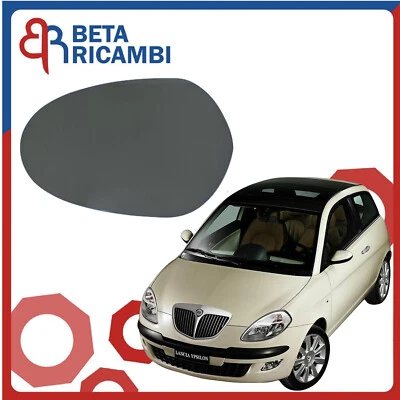 Vetro Specchio Piastra Retrovisore Lancia Ypsilon 2003 - 2009 Ambo i Lati Dx Sx - Immagine 1 di 4