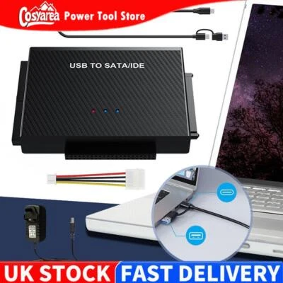 3IN1 USB3.0 to IDE SATA For Zilkee Ultra Recovery Converter Adapter UK Plug Kit - Image 1 of 4