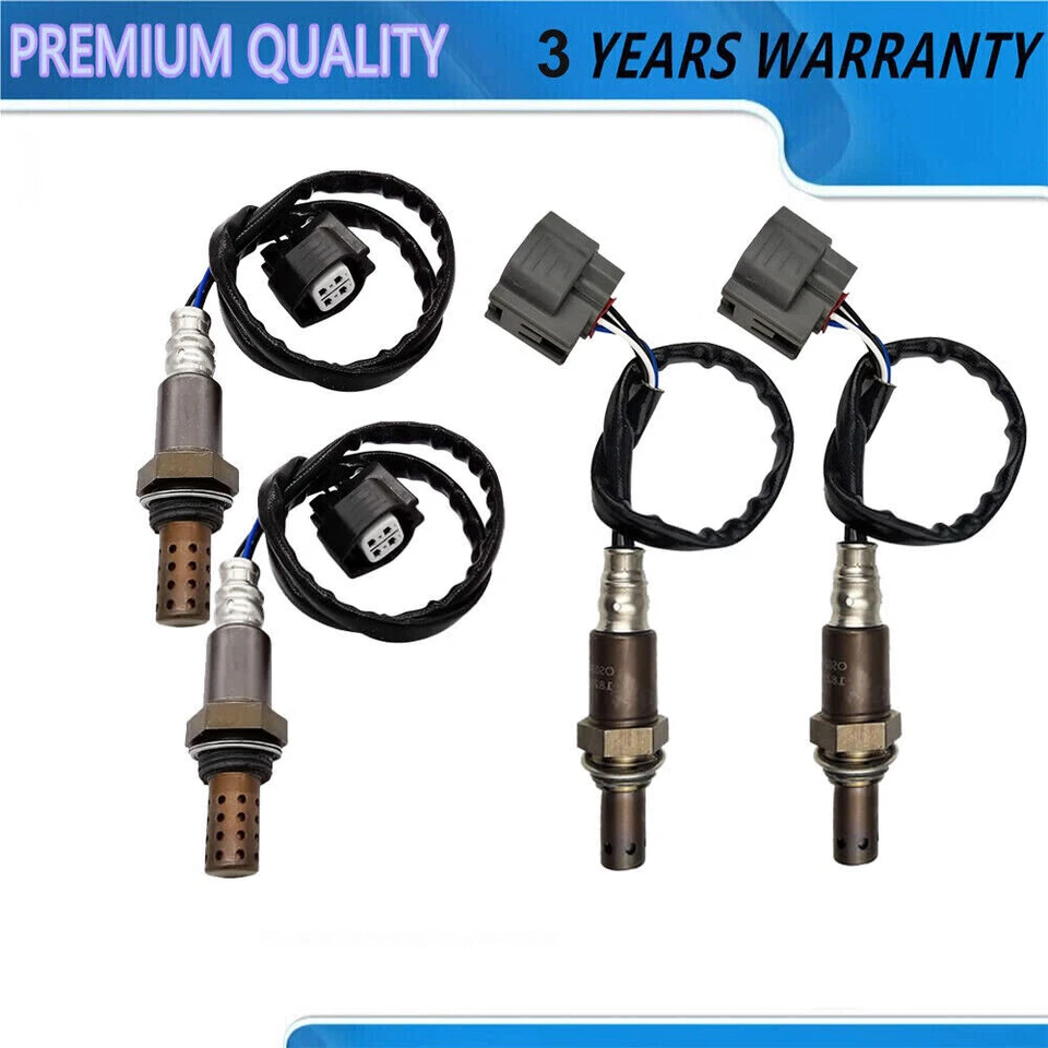 Para Jaguar XF 2009 2010 4,2 L, 2007-2009 XK 4,2 L 4 piezas sensor de oxígeno aguas arriba + abajo Foto 1 de 4