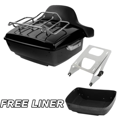 King Trunk Rack Backrest Mount Fit For Harley Street Road Glide King 2014-25 US - Image 1 of 4
