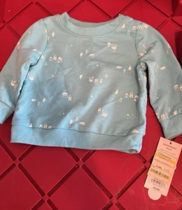 Cat and Jack Baby Boy's Light Blue Sweater Size 3-6 M New - Picture 1 of 3