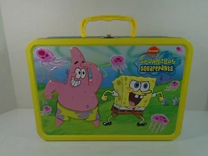 Bob Esponja 2005 pantalones cuadrados palomitas de maíz--fiambrera metálica (mira) 13 x 9 - Imagen 1 de 8