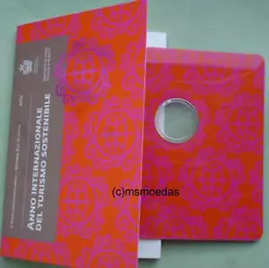 San Marino 2 euro 2017 turismo CoinCard carta moneta cartella vuota senza moneta - Foto 1 di 1