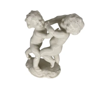 Lorenz HUTSCHENREUTHER Figurine Bad Boys Boxing PUTTI Cherub 1508/W Kunstabteilu - Picture 1 of 12