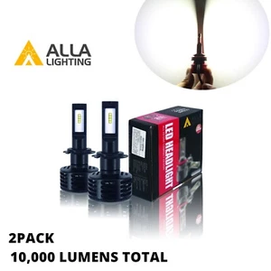 Alla Lighting LED Chip Scale Package H7 Headlight,6000K Xenon White,2 Prong Plug - Picture 1 of 4