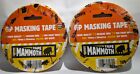 Everbuild Mammoth Masking Tape 19mm x 50m Off White TWIN PACK