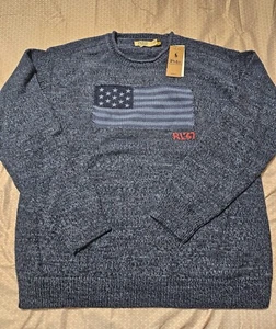 Ralph lauren flag sweater large - Picture 1 of 5