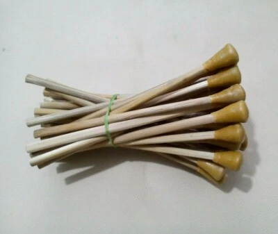 Hermosos palos dopantes de madera de 25 piezas con cera epoxi para cortar y facetar Foto 1 de 3