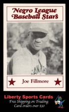 1986 Fritsch Negro League Baseball Stars #59 Joe Fillmore Philadelphia Stars