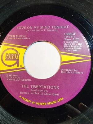 Temptations - Bring Your Body Here / On My Mind  7" 45 VG+ F8 - Image 1 of 2
