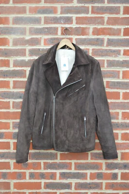 APC X Louis W Mens Suede Sherpa Biker Jacket XL Extra Large A.P.C - Image 1 of 4