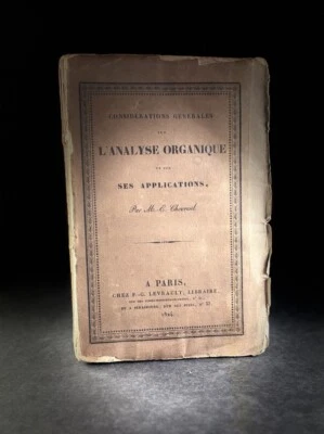 1824 Chevreul Considérations Générales sur l'Analyse Organique First Edition - Image 1 of 4