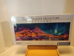 NEW Clementoni 1000 Pc Jigsaw Puzzle Lofoten Islands Night 39747 PANORAMA Italy - Picture 1 of 14