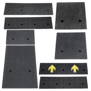 1/2x Vehicle Ramp Universal Heavy Duty Rubber Kerb Ramps Aid Car Bikes Ramps - Picture 1 of 152