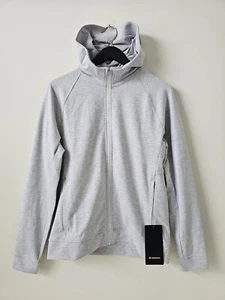 NWT LULULEMON City Sweat Full Zip Hoodie Men's XL HULS Heathered Light Grey - Picture 1 of 10