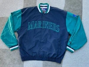 Vintage Seattle Mariners Pro Player MLB Bomber Jacket Mens L Foot locker - Picture 1 of 23