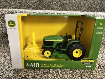 2023 ERTL 1/16 John Deere 4410 with Mower Deck and Snow Blower Toy NEW!! - Image 1 of 3