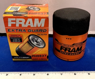Filtro de aceite de motor FRAM PH9837 Extra Guard nuevo stock antiguo Foto 1 de 2