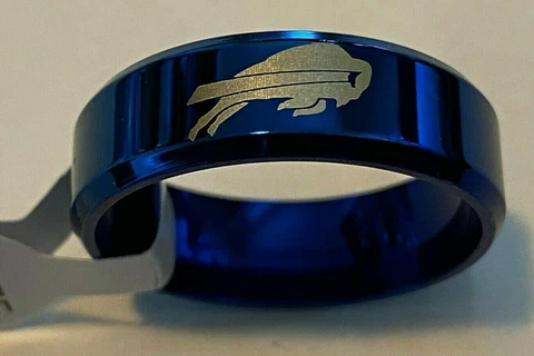 Buffalo Bills Team Titanium Ring style #2 sizes 5-14 Cover