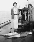 Channel Bass In Cape Charles 1935 Old Fishing Photo