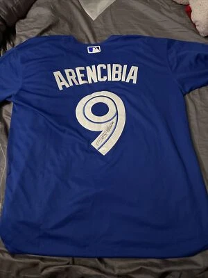 TORONTO BLUE JAYS -JP ARENCIBIA SIGNED AUTOGRAPHED JERSEY JSA COA RANGERS RAYS - Image 1 of 4