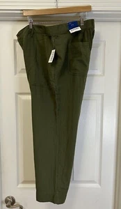Old Navy Damen Baumwolle lässig spitz zulaufend Rucola hoher Bund Hose Größe 20 neu mit Etikett - Bild 1 von 13