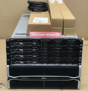 Dell MD3260 DC Array 80TB SAS 4x Dell R620 V2 80 Cores 1TB RAM DAS Configuration - Picture 1 of 2