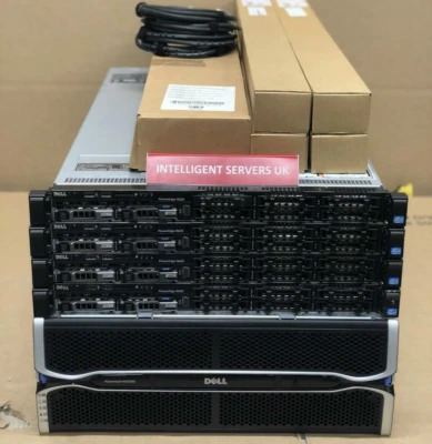 Matriz de CC Dell MD3260 de 80 TB SAS 4x Configuración de DAS de RAM Dell R620 V2 de 80 núcleos y 1 TB de RAM Foto 1 de 2