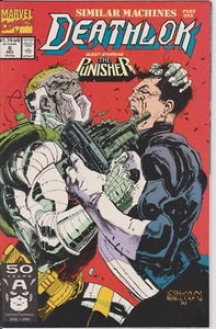 Deathlok Issue #6 Comic Book. Volume 2. Punisher. Direct Edition. Marvel 1991 - Picture 1 of 2