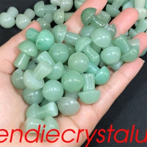 100pcs Natural Aventurine Mushroom Quartz Crystal Mineral 1" Gem Reiki Healing - Picture 1 of 12
