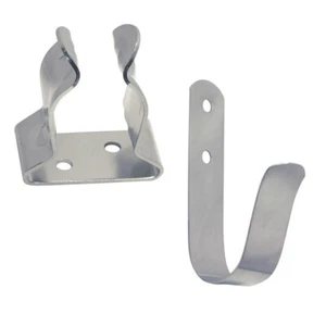 Bootshakenhalter Bootshakenklemme Kescherhalter Stielhalter Paddelhalter V2A - Bild 1 von 7