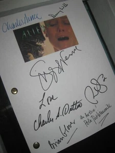Guión de película firmado de Alien 3 X7 Sigourney Weaver Charles Dutton Dance Webb reimpreso - Imagen 1 de 1