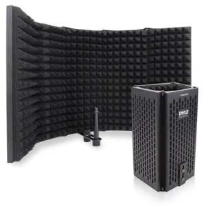 Pyle Pro 5 Layer Steel Microphone Shield Noise-Absorbing Adjustable Studio Booth - Zdjęcie 1 z 7